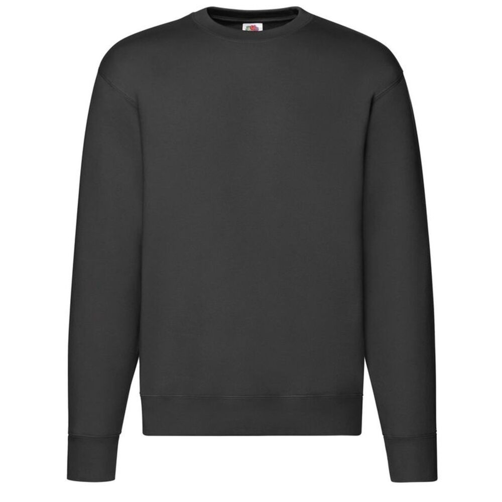 Fruit of the Loom Mens  Set-in Sweatshirt / Black